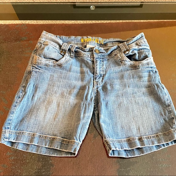 Hydraulic Long Denim Shorts - Picture 1 of 3